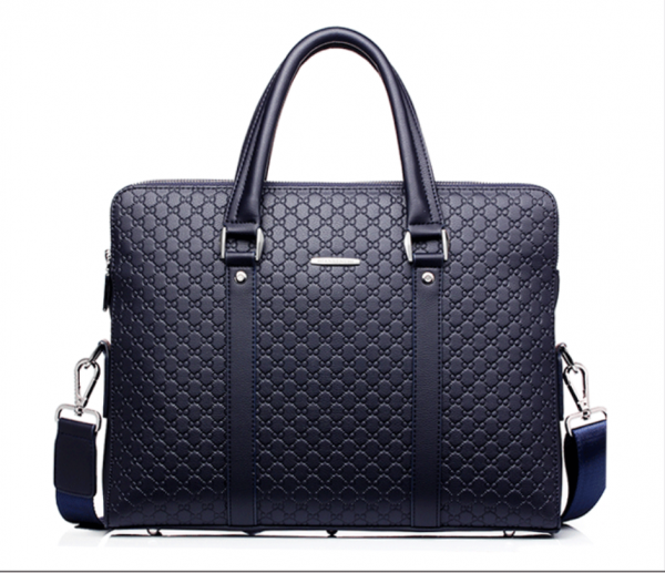 Men bag handbag leather business briefcase embossed letters