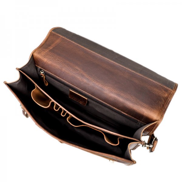 Fashion Personality Leather Men's Business Briefcase