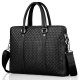 Fashion Leather Men's Bag Horizontal Business Briefcase