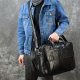 Leather Men's Briefcase Retro Business Handbag